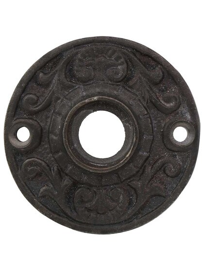 Joplin Cast-Iron Rosette in Antique Iron.